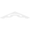 Ekena Millwork Pitch Northwest Architectural Grade PVC Gable Pediment, 48"W x 10"H x 1"P (5/12) GPP048X010X100NOR - alternate 3